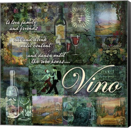 Framed Vino Print