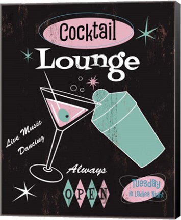 Framed Cocktail Lounge Print