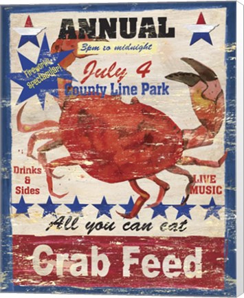 Framed Crab Feed Print
