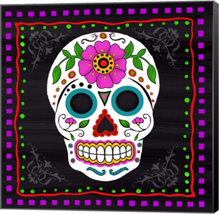 Framed Sugar Skull II Print