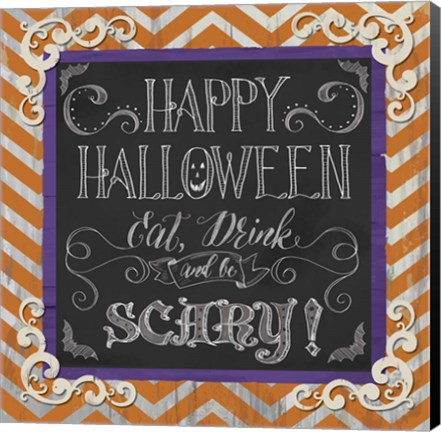 Framed Happy Halloween Print