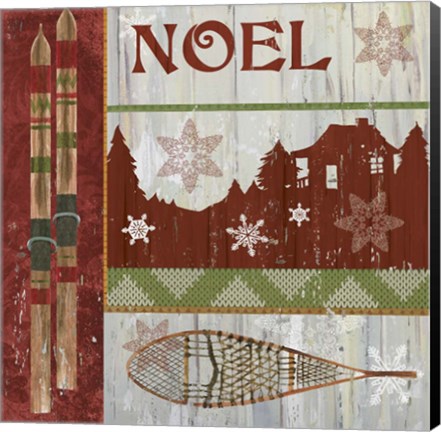 Framed Lodge Greetings Noel Print