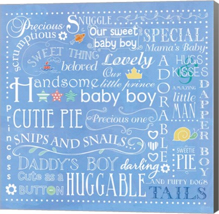 Framed Baby Boy Print