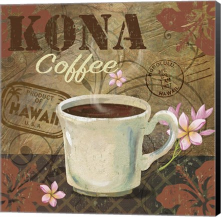 Framed Kona Coffee Print