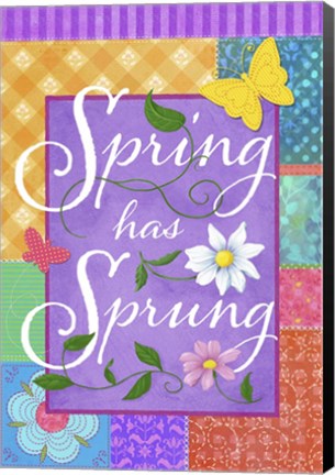 Framed Spring Flag Print