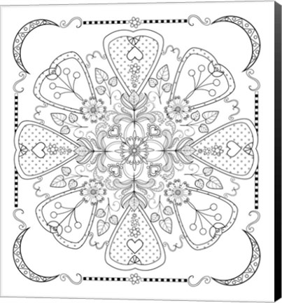 Framed Mandala 1L Print