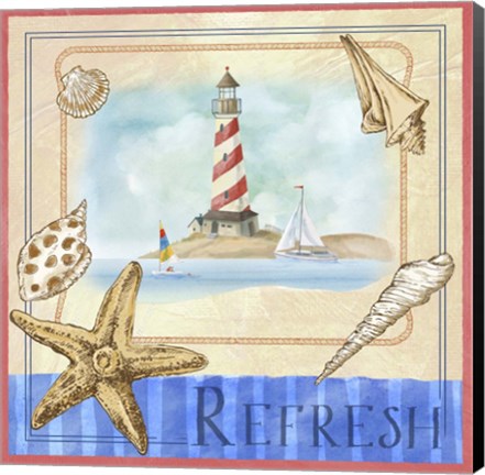 Framed Beach Life II Print