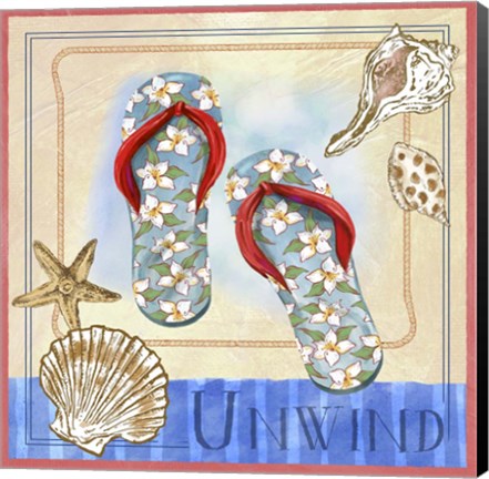 Framed Beach Life III Print
