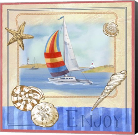 Framed Beach Life IV Print