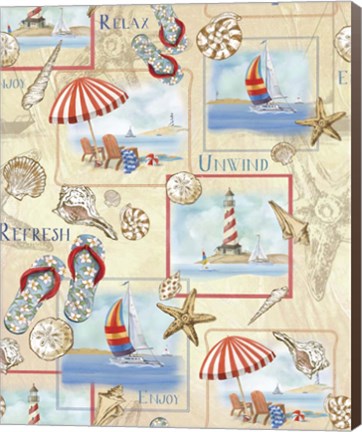 Framed Beach Life Print