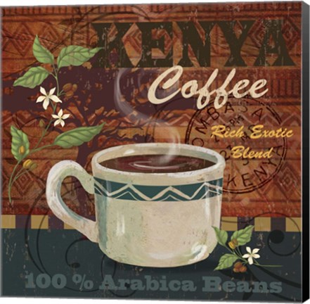 Framed Kenya Coffee Print