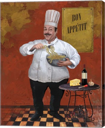 Framed Chef Pasta Master Print