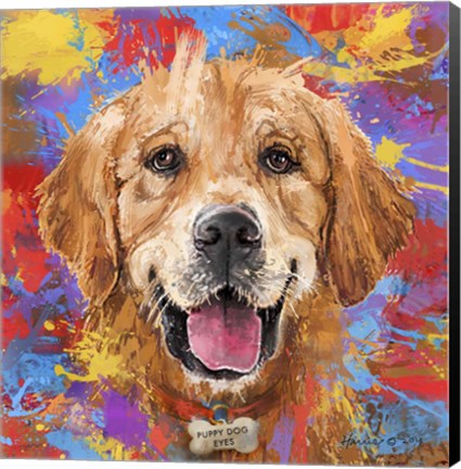 Framed Golden Retriever Print