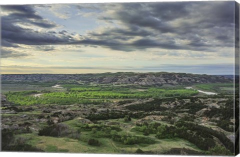 Framed Oxbow Overlook (TRNP) Print