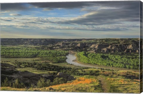 Framed River Bend Overlook Print