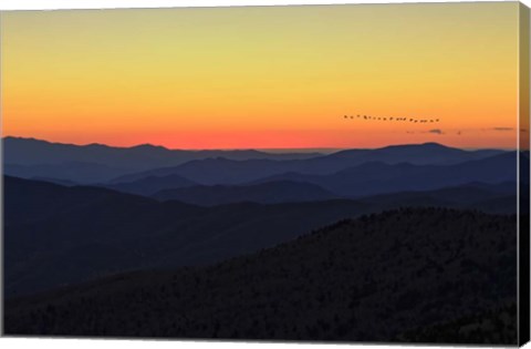 Framed Sunset (GSMNP) Print