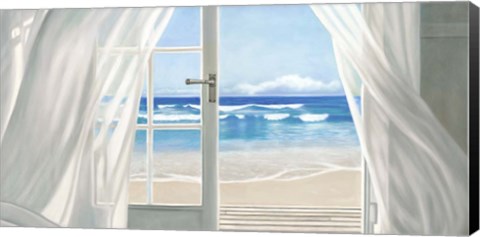 Framed Window by the Sea (detail) Print