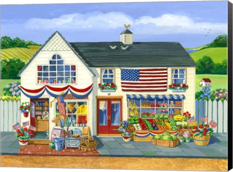 Framed 4th of July Market Print