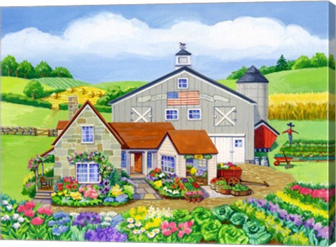 Framed Oakley Farm Print
