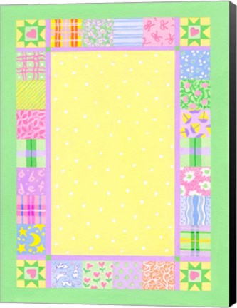 Framed Baby Quilt Border Print
