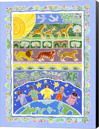 Framed Children Of The World Print