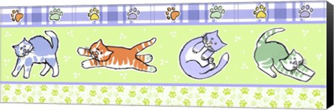 Framed Fun Kitties Border Print