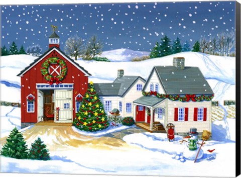 Framed Gibson Barn Print