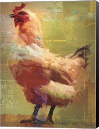 Framed Rooster Print