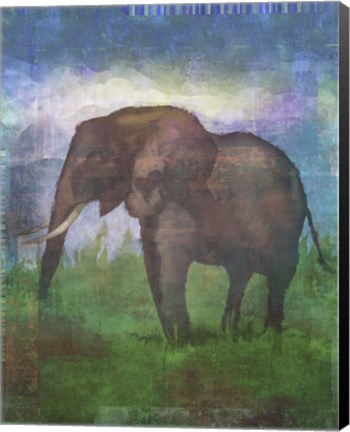 Framed Africa Elephant Print