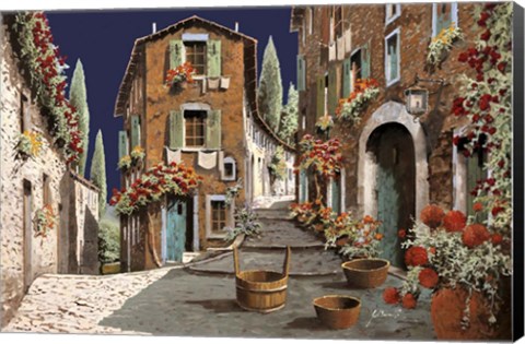 Framed Due Strade al Mattino Print