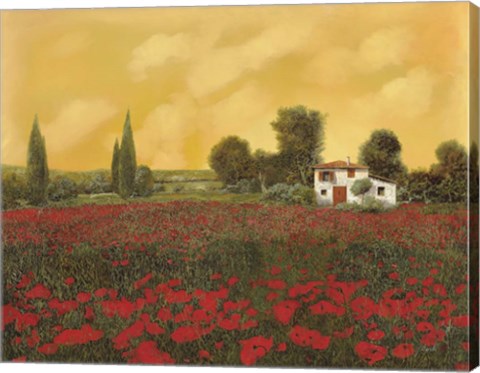 Framed I Paveri e L&#39;Estate Calda Print