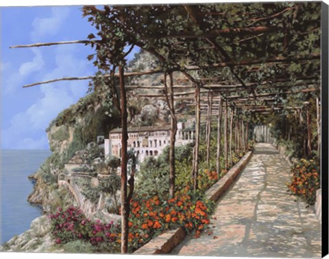 Framed L'albergo dei Cappuccini Amalfi Print