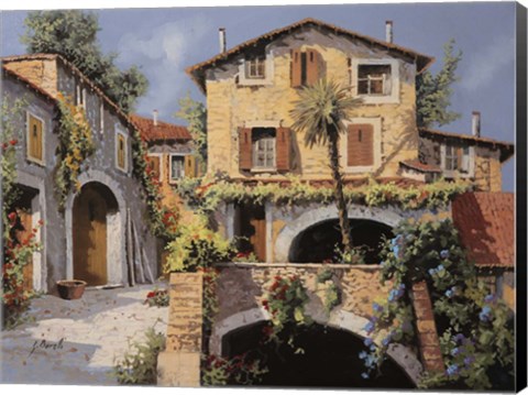 Framed Le Casa e la Palma Print