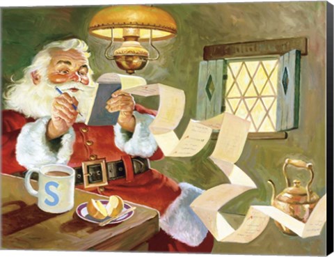 Framed Making A List... Checking It Twice!! Print