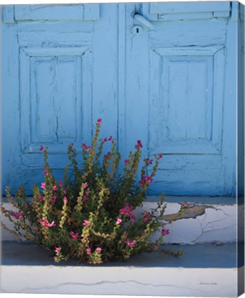 Framed Santorini I Crop Print