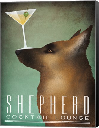 Framed Shepherd Martini Print