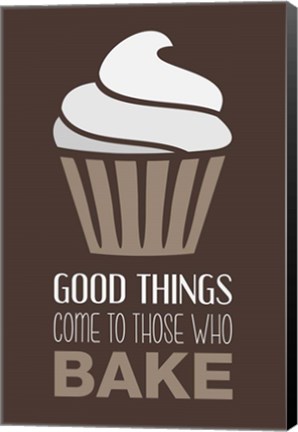 Framed Good Things Come To Those Who Bake- Cocoa Print