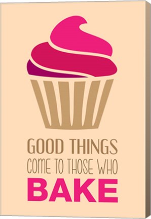 Framed Good Things Come To Those Who Bake- Strawberry Print