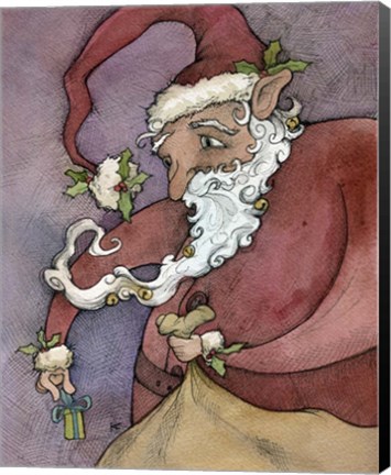 Framed Santa II Print