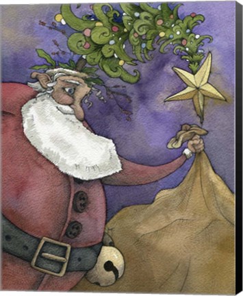 Framed Santa III Print