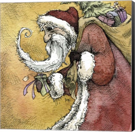 Framed Santa VI Print