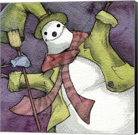 Framed Snowman II Print