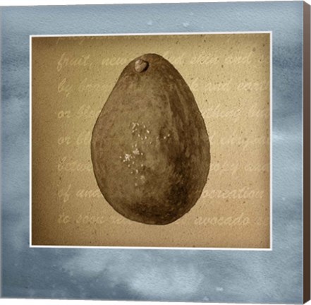 Framed Avocado in Three 01 Print