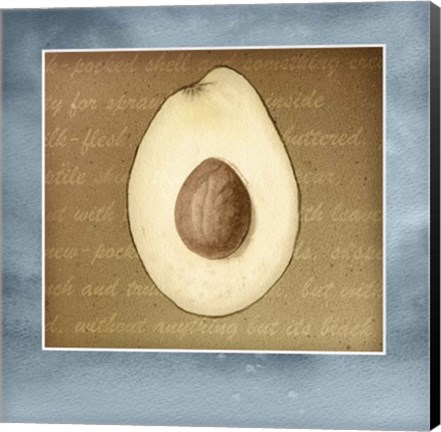 Framed Avocado In Three 02 Print