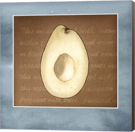 Framed Avocado In Three 03 Print