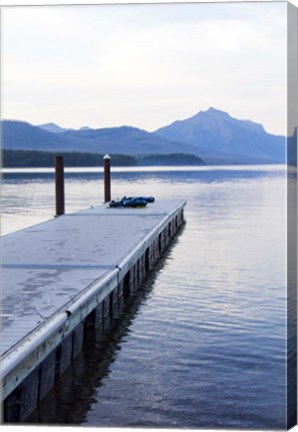 Framed Lake McDonald Pier Print