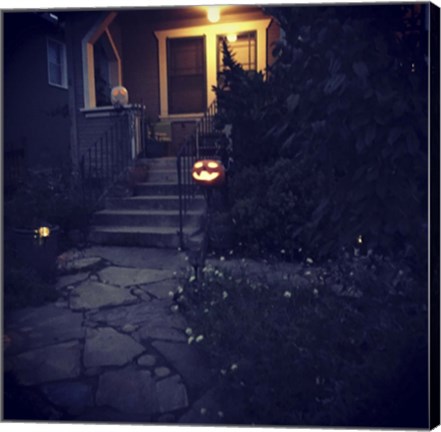 Framed Halloween Entryway Print