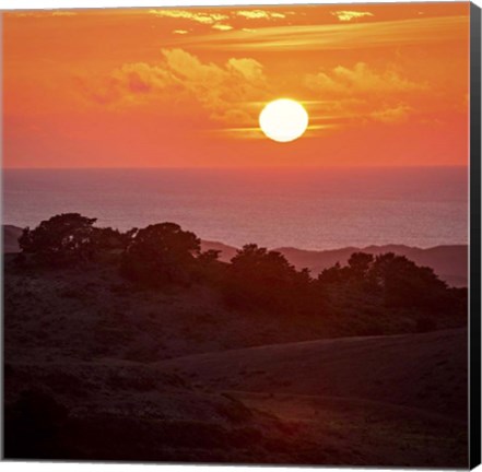 Framed Mt Vision Sunset Print