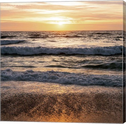 Framed North Beach Sunset 3 Print