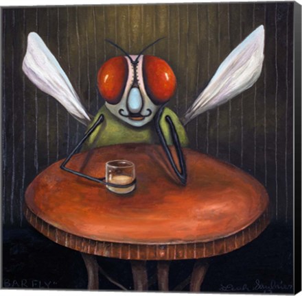 Framed Bar Fly Print